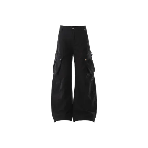 BLANKIN. Черные унисекс повседневные штаны