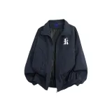 Белый логотип на темно-синем