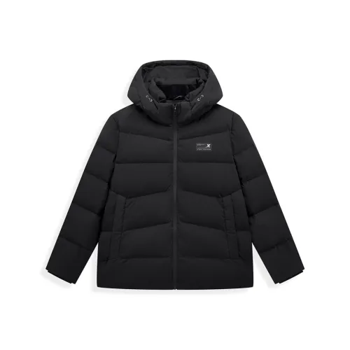 XTEP Variety Тренировки Коллекция Пуховик Мужской Глубокий Черный