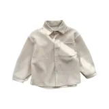 XTY-Вельвет Рубашка в Бежевом цвете