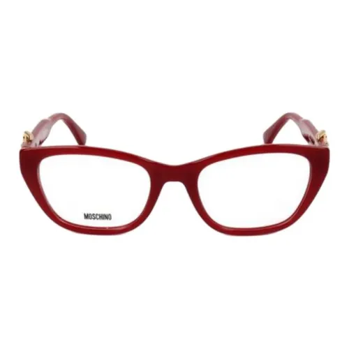 MOSCHINO Ацетатные оправы для очков "Кошачий глаз" Женские Красные