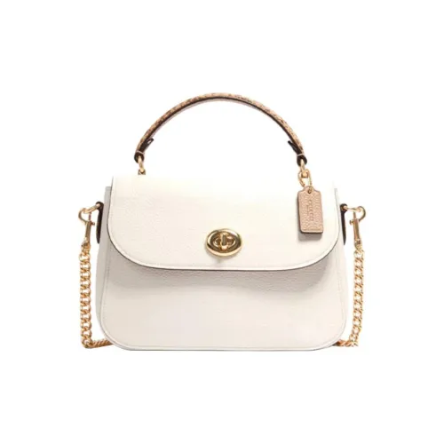 COACH Marlie Кожа Сумка Средний Женская Белая