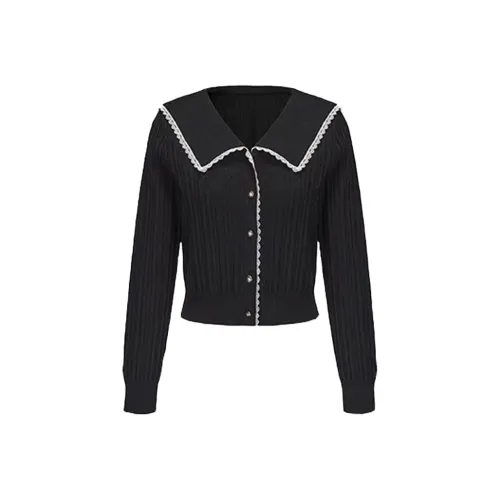 SYEEE WITH U Черный Трикотаж Женский Трикотаж