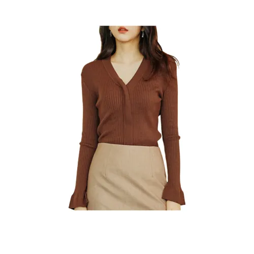 QTUR Коричневый Женский Трикотаж