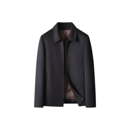 SENJIALUO Темно-синий синий мужской пальто