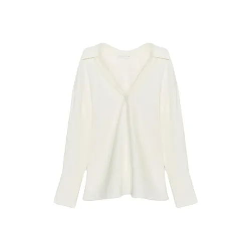 ZARA ZW Series Морозный Белый Женские Рубашки