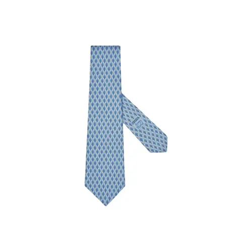 Zegna Тутовый шелк Галстуки Unisex Light Синий
