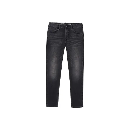 JACK JONES A17 Medium Gray Denim Men's Jeans JACK JONES A17 Средний Серый Деним Мужские Джинсы
