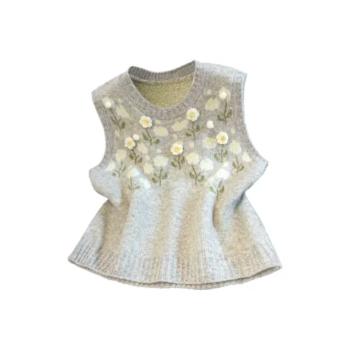 Cypress House Серый Зеленый Женский жилет