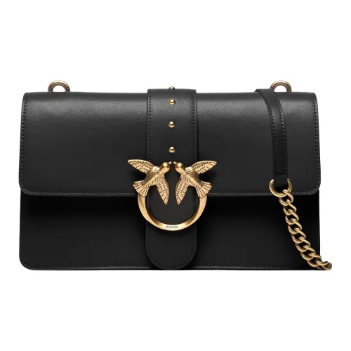 PINKO SIMPLY Коровья кожа Сумка через плечо Женская Черная