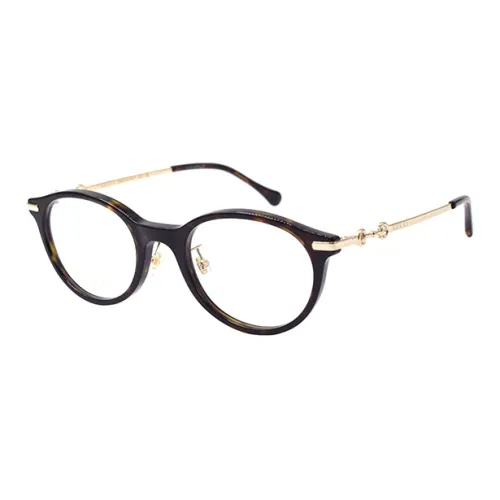 GUCCI Пластиковая оправа Круглые Очки OPTICAL Женские Черепаховый