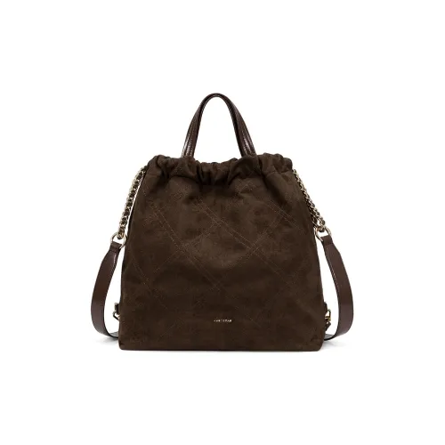 JUST STAR Замша Рюкзак Женские Коричневый Ангорский Красный