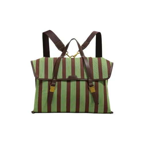PAYOT Холст Рюкзак Женские Полосы Зеленый Полосы Белый