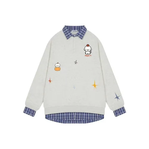 7 SEVFUN Светло-серый Женский Свитшот