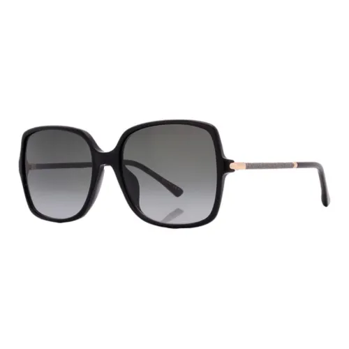 Jimmy Choo Пластик Квадратные Солнцезащитные очки Женские Черные