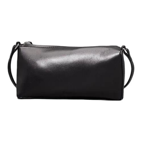 CALVIN KLEIN Кожа Сумка через плечо Мини Женская Черная