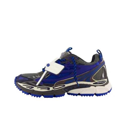 OFF Белый Be Правая сторона Спина Низкий Топ Повседневная обувь Мужской Синий