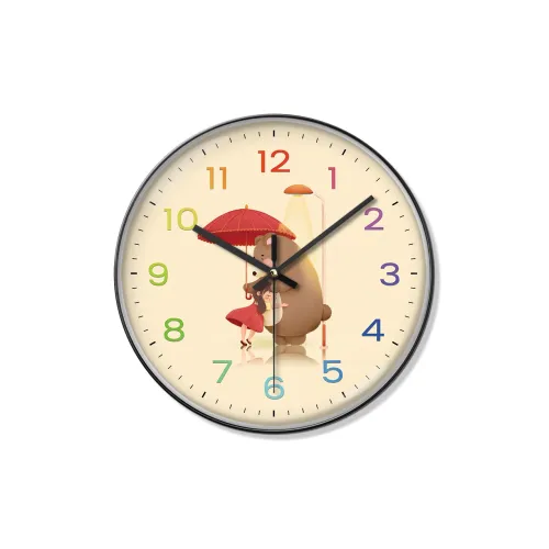 HENGQI Кварцевый механизм Стена Часы Унисекс Бежевый