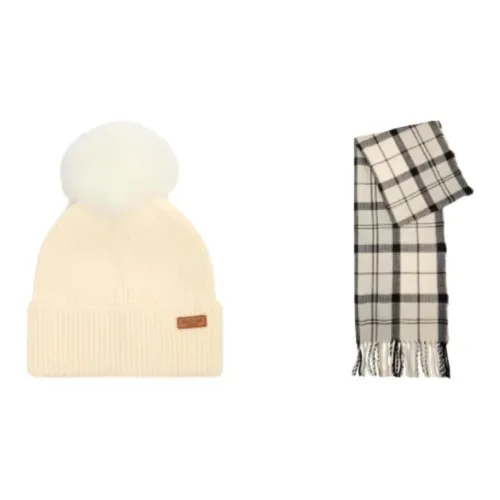 BARBOUR Шерсть Волокно Шапки-бини Женские Бежевый