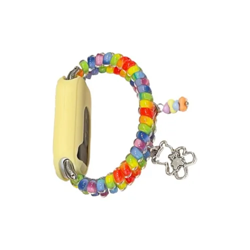 Trendy Wrist Ремешок Xiaomi Красный Бежевый Совместимость Эластичная Нить Материал