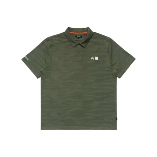 Malbon Golf Collaboration Зеленая Мужская Поло