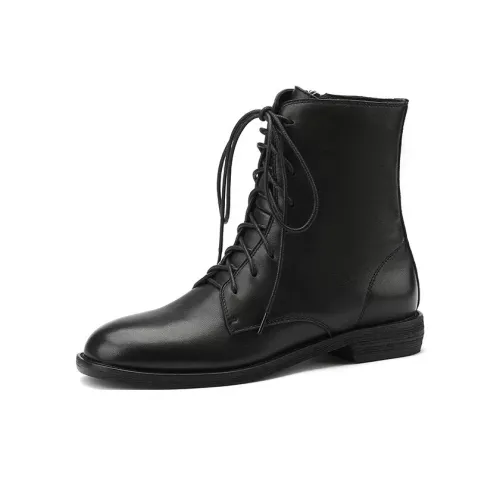 Puppytown Короткий Кружево Вверх Низкий каблук Женские Ботинки Женские