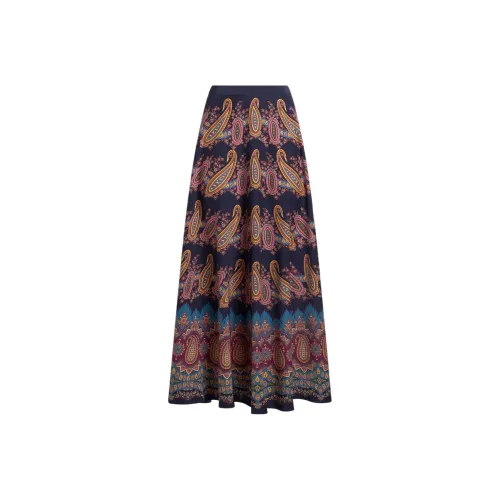 ETRO Многоцветные Женские Повседневные Длинные Юбки