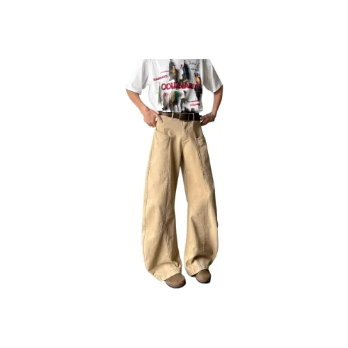 HIPHOPPUNKS Желтые Мужские Карго Брюки