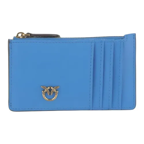 PINKO Кожа Держатель для карт Женские Светло-синий