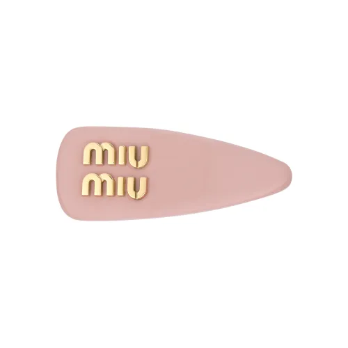 MIU MIU Кожа Заколки для волос Женские Розовый