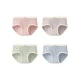 Улучшенный медицинский стандарт Тип A Малыш Хлопок [4 шт] Розовый + Светло-кофейный + Светло-зеленый + Светло-синий (Полные штаны 10A Антибактериальный)