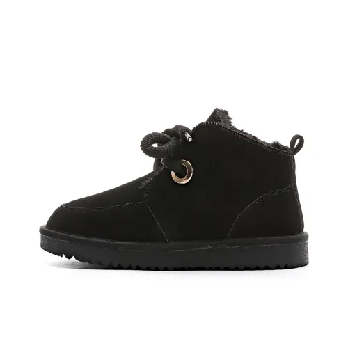Warrior Термостойкий Аbrasion-Resistant Slip-Resistant Short Snow Boots Women's Black