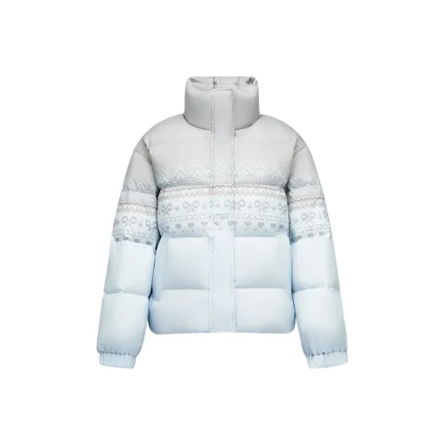 SEM R Синий Серый Тон 00382 Женские Пуховики