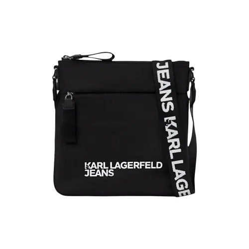 Сумка через плечо из полиамида Karl Lagerfeld мужская черная