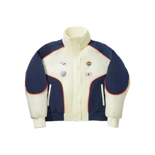 Подкладка Mother Of Pearl Белый Темно-синий Женские пуховики