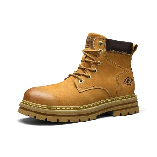 BANGNEY Outdoor Yellow Boots Crew Martin Boot Men's