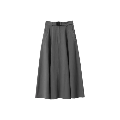 AMII Женские Повседневные Длинные Юбки