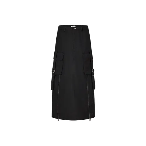 URBAN REVIVO Повседневные короткие юбки Женские Глубокий черный