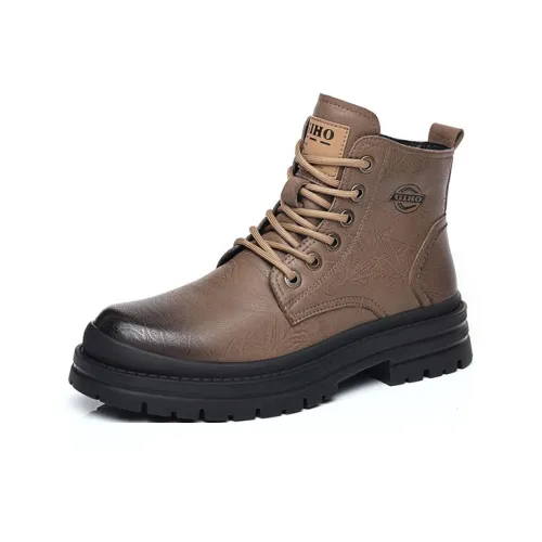 GIHO Trendy Versatile Платформа Ботильоны Короткий Мартин Boot Мужской