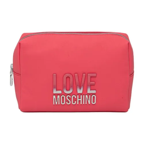 LOVE MOSCHINO Полиуретан Косметичка Женская Красная