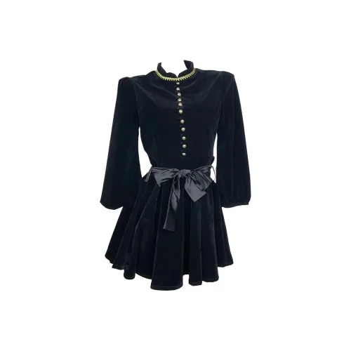 GRAYISMOON Длинное платье с длинными рукавами женское