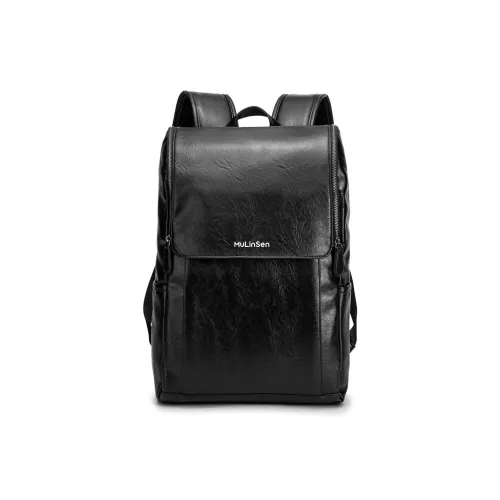 Mulinsen ПУ (полиуретан) с полиэстером рюкзак стандартный мужской черный