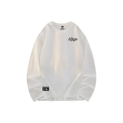 MJ STYLE Длинный рукав Т-рубашка Унисекс