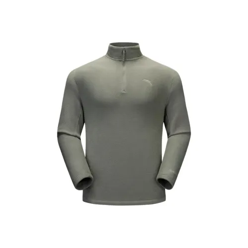 CHAOJIANTA Полузастежка Термический Длинный Рукав Унисекс Ветер Завораживающий Зеленый