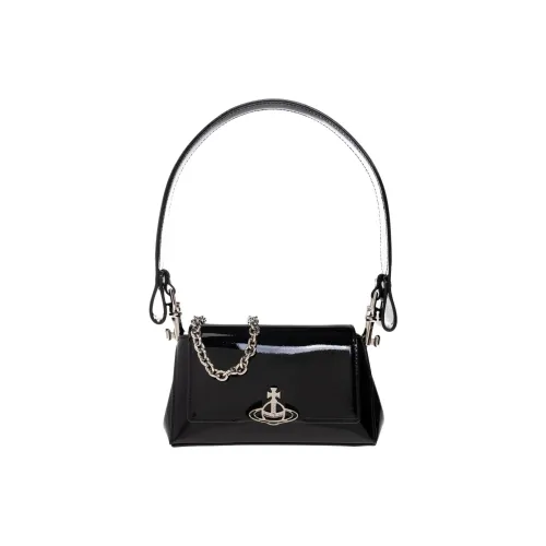 Vivienne Westwood Hazel Коровья кожа Сумка через плечо Сумка Обычная Женская Черная