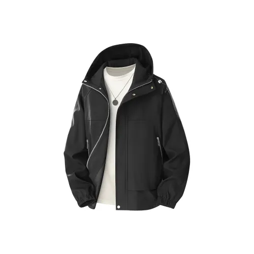 PGNC Outdoor Sports Solid Color Minimalist Style Fashion Brand Casual Streetwear Jacket Men's