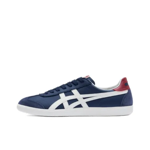 Onitsuka Tiger Tokuten Устойчивость к истиранию Покрытие Низкий Верх Повседневная Обувь Унисекс Синий