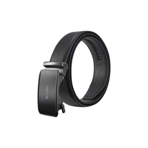 NAVIGARE Бизнес Повседневный Стиль Comfort Коровья Кожа Автоматический Застежка Кожаные Ремни Мужской 3,4CM