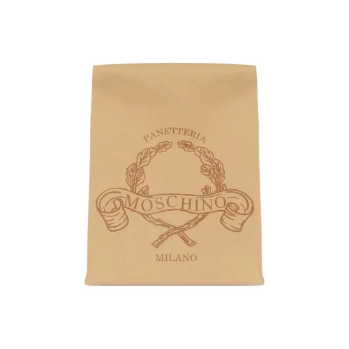 MOSCHINO Бумага Клатч Стандартный Женский Песочный Бежевый