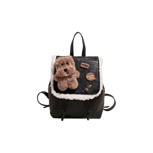 ORANGE BEAN ПУ (полиуретан) Рюкзак Стандартный Женский Черный Кофейный